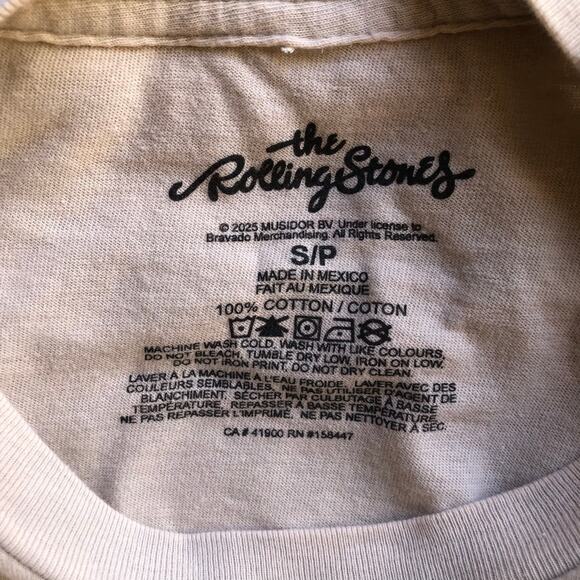 The Rolling Stones Tongue Leopard Lips T Shirt Short Sleeve Women's Size Small - Picture 7 of 7